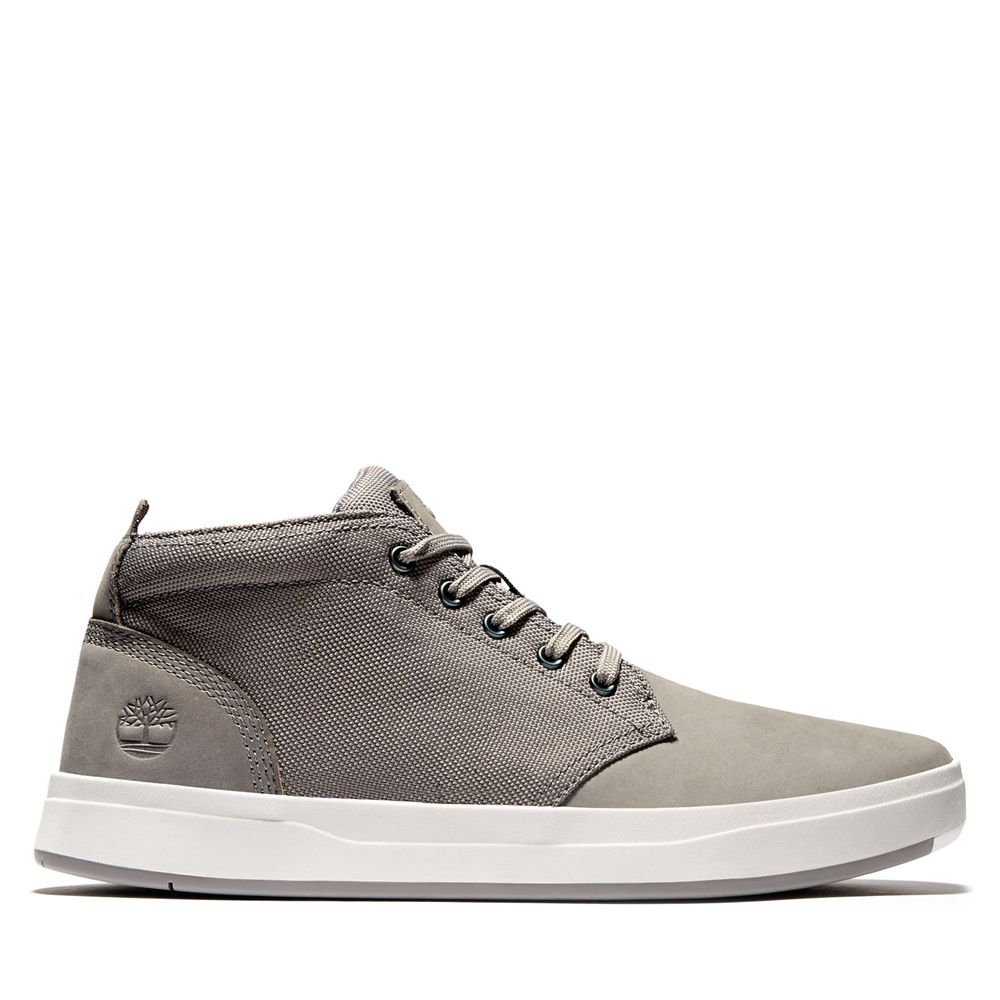 Botas de Seguridad Timberland Hombre Davis Square Mixed-Media Gris - Chile KMS-082735